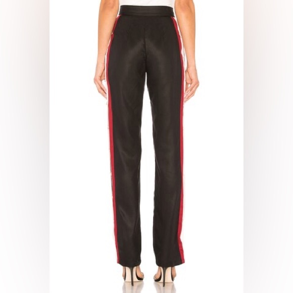 Lovers + Friends Black Flare Pants with Red and White Stripes - Picture 2 of 7